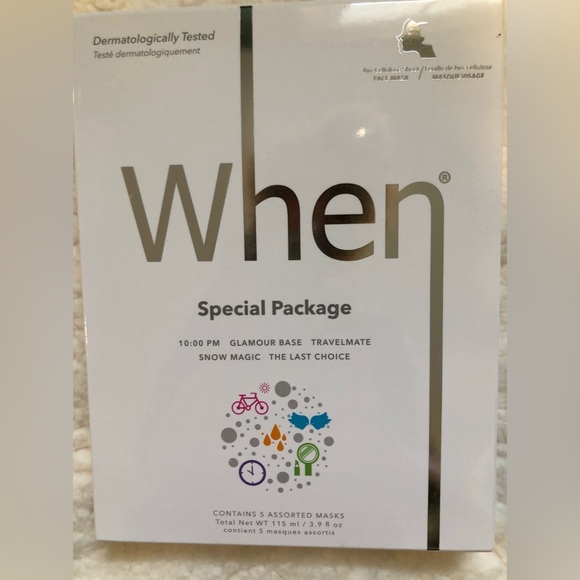 when Skincare Brand New When Special Package Facial Masks Includes